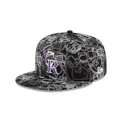 Sapca New Era Colorado Rockies MLB Chaos 59FIFTY Fitted - Negrii